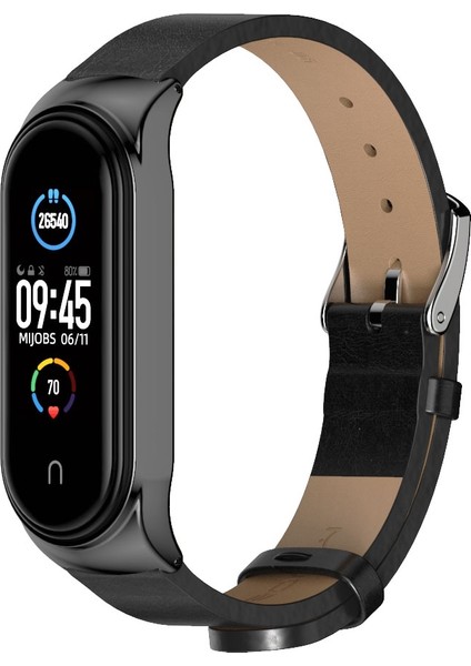 Xiaomi Mi Band Için 6/5/4/3 Deri Kordonlu Saat (Yurt Dışından)