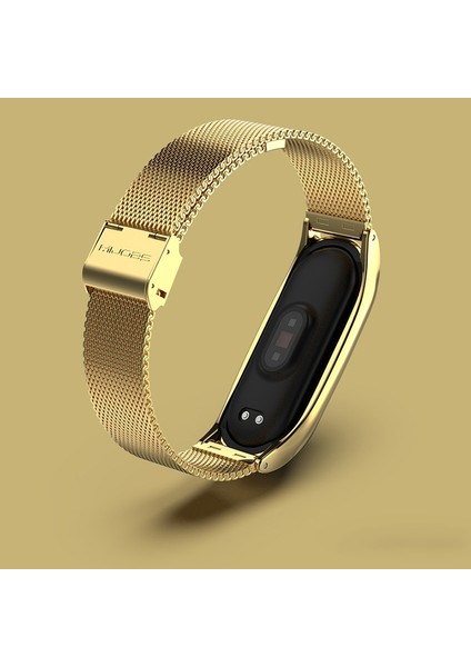Xiaomi Mi Band Için 6/5/4/3 Paslanmaz Çelik Kordonlu Saat (Yurt Dışından)