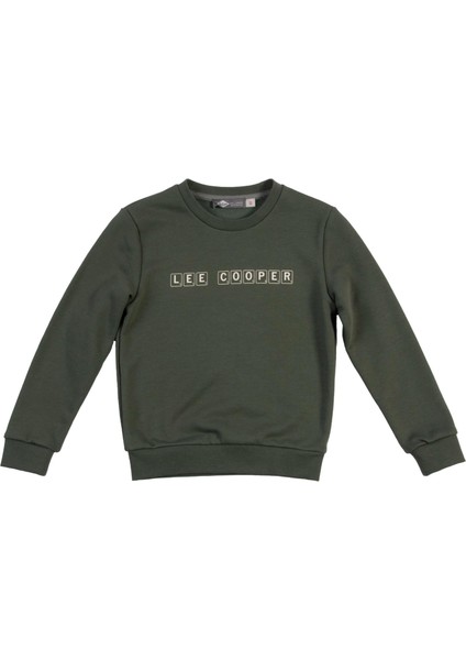 Scrab Erkek Çocuk O Yaka Sweatshirt Haki