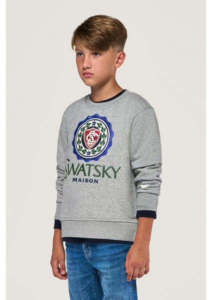 Bg Store Erkek Çocuk Gri Melanj Sweatshirt fiyatları