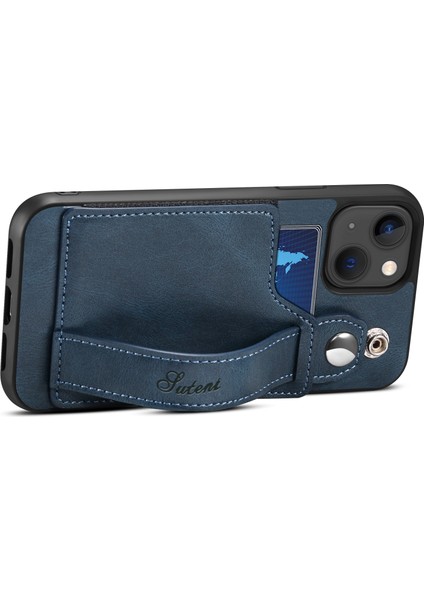 Suteni 215 Bilek Askılı Pu Telefon Kılıfı iPhone 14 Için (Yurt Dışından) modelleri