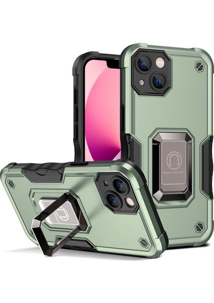 iPhone 14 Için Halka Tutucu Zırh Kılıfı (Yurt Dışından)