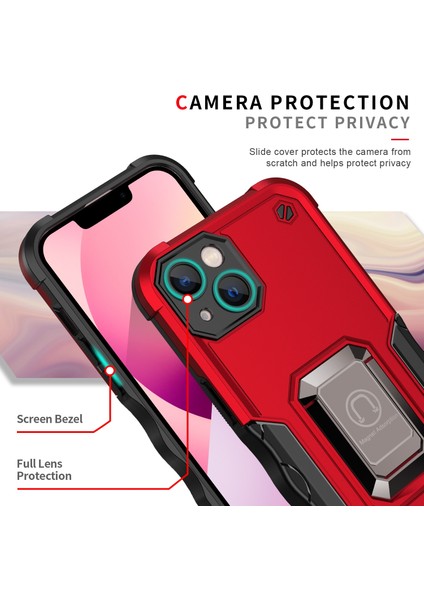 iPhone 14 Için Halka Tutucu Zırh Kılıfı (Yurt Dışından) modelleri