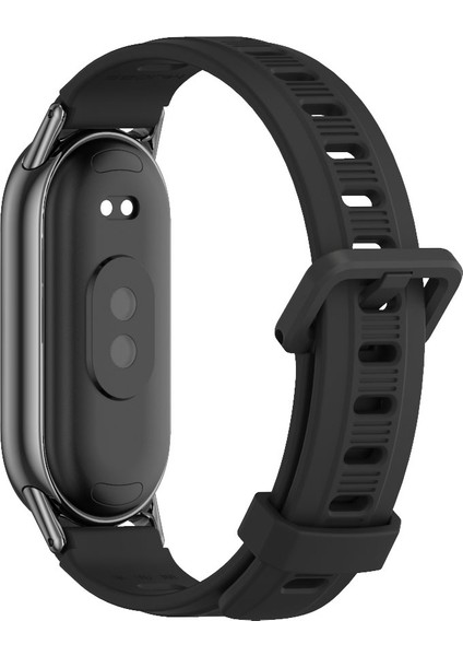 Xiaomi Mi Band 8/9/9 Nfc Için Düz Delikli Silikon Kayış (Yurt Dışından)