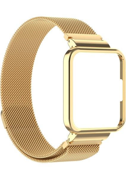 Xiaomi Redmi Watch 2 Lite Için Saat Çerçeveli Metal Kayış (Yurt Dışından)