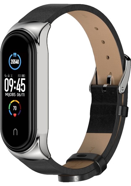 Xiaomi Mi Band Için 6/5/4/3 Deri Kordonlu Saat (Yurt Dışından)