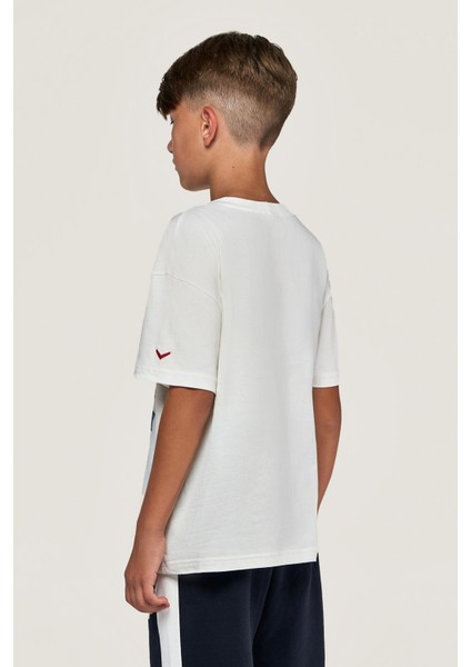 Bg Store Erkek Çocuk Kırık Beyaz T-Shirt