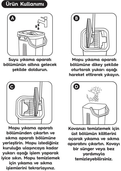 Gri Tablet Mop Temizlik Seti ile Kolay ve Hızlı Temizlik Keyfi fırsatları