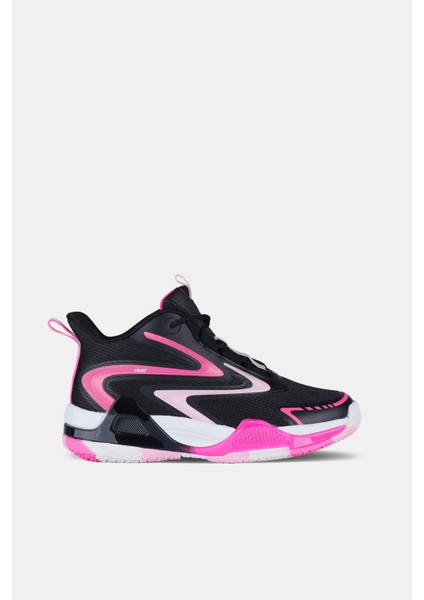 Bash Hafif Unisex Çocuk Siyah/fuşya Basketbol Ayakkabısı