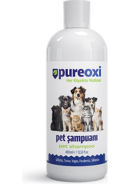 Pet Şampuanı 400 ml - Doğal Hocl Formullü Pet şampuanı