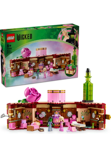 LEGO® Wicked Glinda ve Elphaba'nın Yurdu 75683 - 8 Yaş ve Üzeri Çocuklar Için 2 Mini Bebek Içeren Fantastik Oyuncak Yapım Seti (740 Parça)