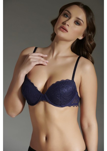 New Bra 8125 Kadın Dantelli Destekli Sütyen