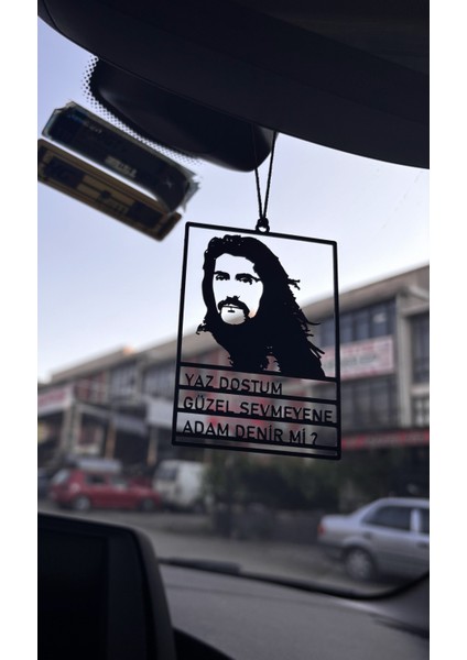 Araba Dikiz Aynası Süsü Metal Barış Manço Yaz Dostum Güzel Sevmeyene Adam Denir Mi modelleri