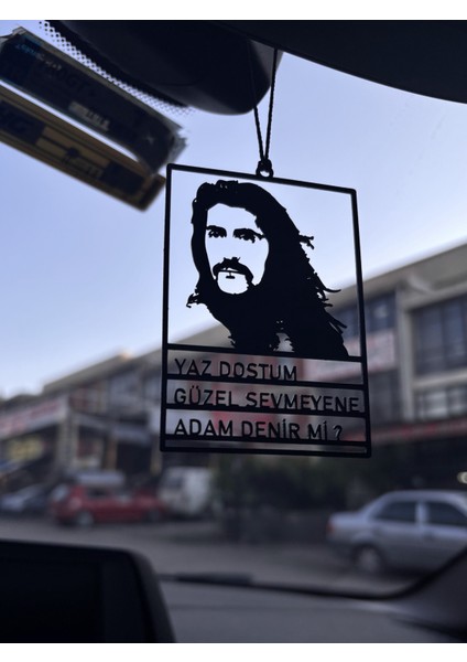 Araba Dikiz Aynası Süsü Metal Barış Manço Yaz Dostum Güzel Sevmeyene Adam Denir Mi fırsatları