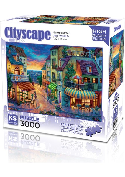 Europe Street 3000 Parça Puzzle