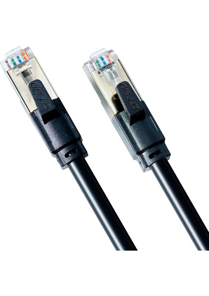 Cat6 50 cm F/utp 1g 250 Mhz 26 Awg Cca Folyo Kaplamalı Profesyonel Ftp Network Ethernet Patch Cord Kablo 50CM 0,50M