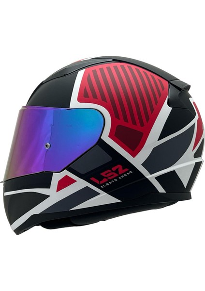 Rapıd 2 Grıd Mat Beyaz-Kırmızı Kask Gökkuşağı Cam fiyatları