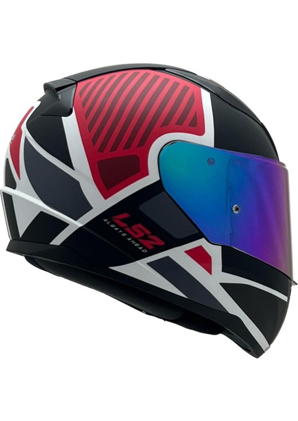 Rapıd 2 Grıd Mat Beyaz-Kırmızı Kask Gökkuşağı Cam modelleri