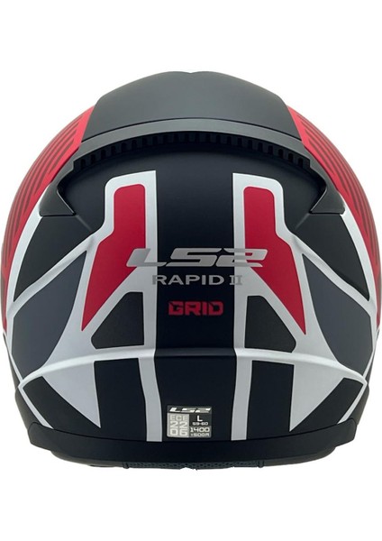Rapıd 2 Grıd Mat Beyaz-Kırmızı Kask Gökkuşağı Cam fırsatları