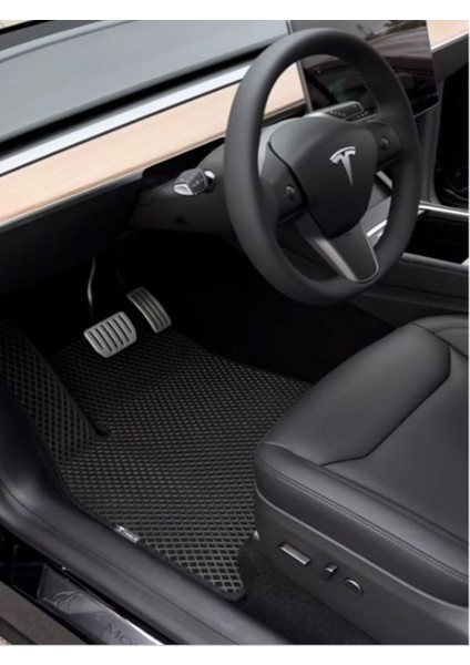 Tesla Model Y Eva Paspas Takımı Siyah-Siyah