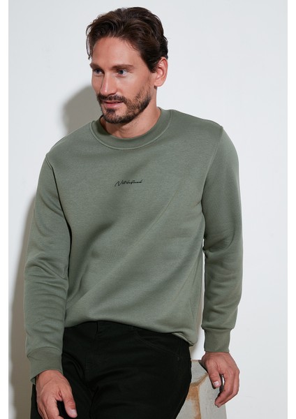 Pamuklu Regular Fit Bisiklet Yaka Sweat Erkek Sweat 59050121