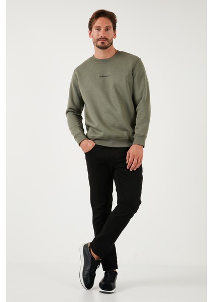 Pamuklu Regular Fit Bisiklet Yaka Sweat Erkek Sweat 59050121 fiyatları