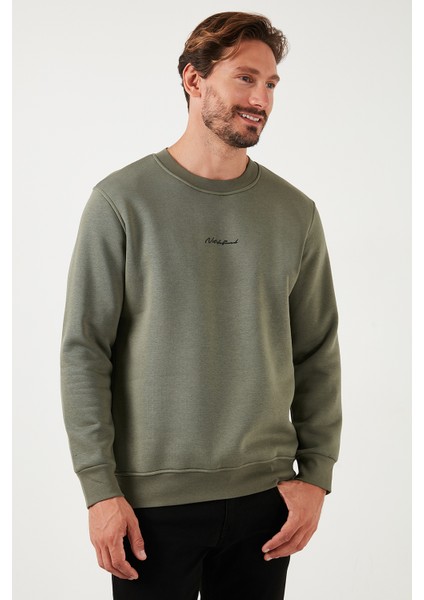 Pamuklu Regular Fit Bisiklet Yaka Sweat Erkek Sweat 59050121 fırsatları