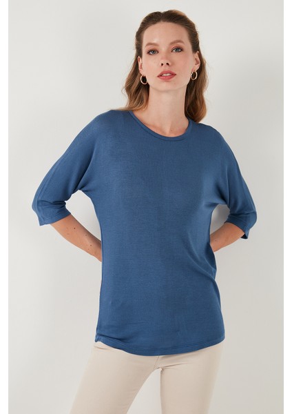 Truvakar Kol Bisiklet Yaka Basic Pamuklu Bluz Bayan Bluz 5863589 modelleri