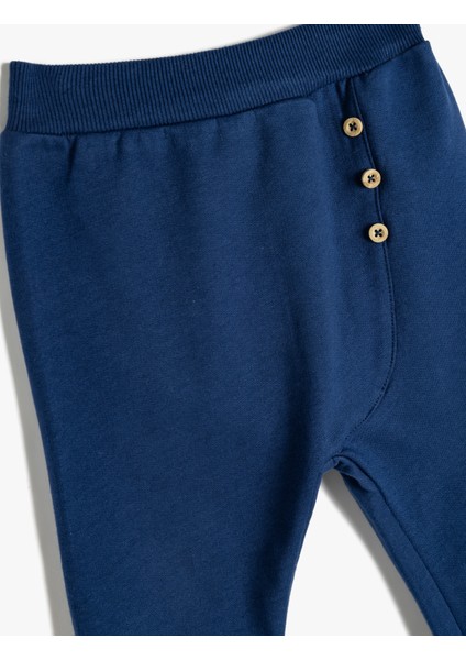 Basic Jogger Eşofman Altı Beli Lastikli Dokulu Pamuklu modelleri