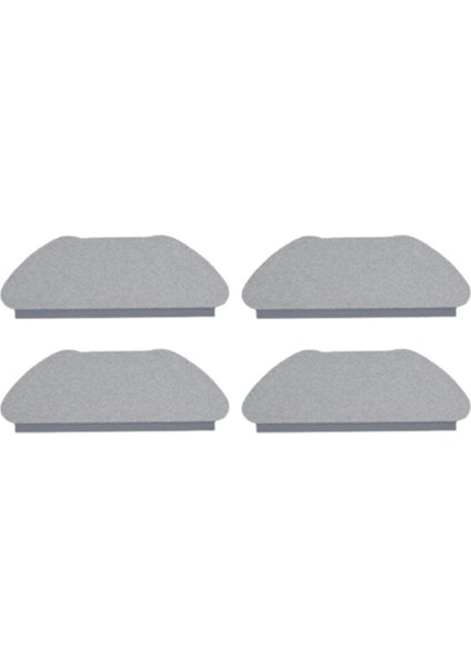 +360 S10 Pro uyumlu 4 adet gri mop bezi, temizlikte pratik ve kullanışlı seçenek
