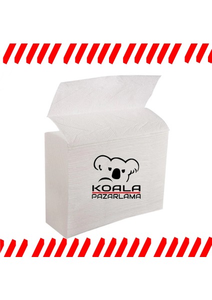 KoalaPazarlama Soft Z Katlama Kağıt Havlu 200 Yaprak (12 Paket)