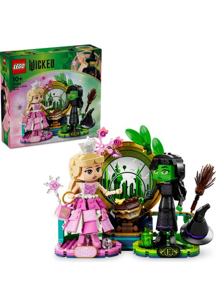 Wicked Elphaba ve Glinda Figürleri 75682 - 10 Yaş ve Üzeri Çocuklar Için Fantastik Oyuncak Yapım Seti (558 Parça)