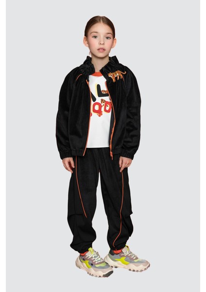 Bg Store Kız Çocuk Siyah Mont