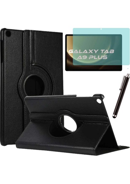 Samsung Galaxy Tab A9 Plus X210 Kılıf Ekran Koruyucu Kalem Set