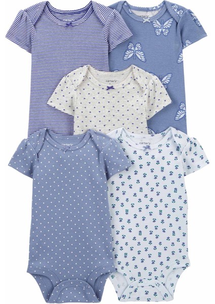Kız Bebek Kısa Kollu Body 5'li Paket