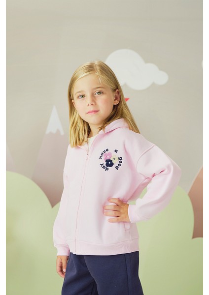 Kız Çocuk Fermuarlı Sweat