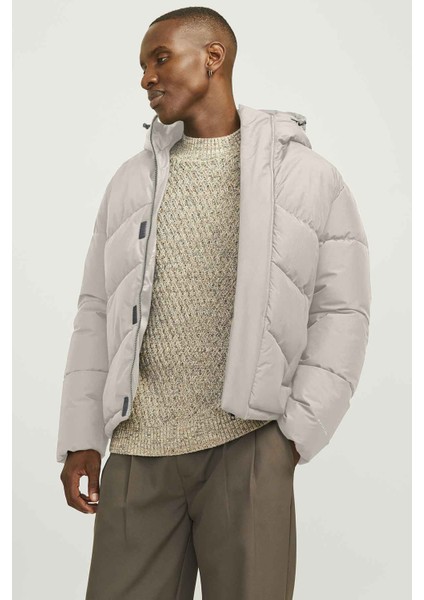 Jjworld Puffer Jacket Ekru Erkek Ceket