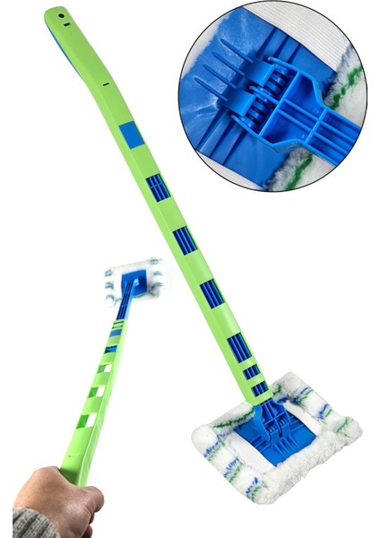 4 Kademeli Teleskopik Silici Mop 67-96cm Temizlik Seti