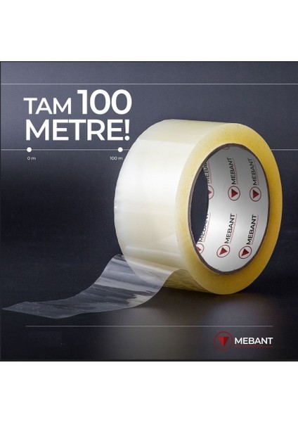 Koli Bandı (Akrilik) 45 mm x 100 Metre (36'lı Paket)