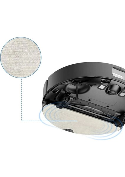 Uyumlu 4 adet kahverengi paspas bezi seti, Dreame D10s Pro, F9 Pro, D9 Max fırsatları