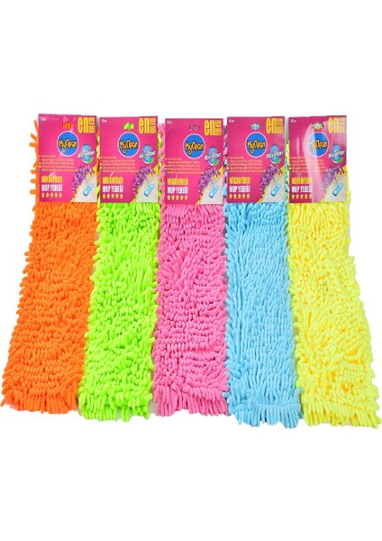 50 cm Temizlik Mop Yedeği, dayanıklı ve kullanışlı, 1 adet, karışık renk
