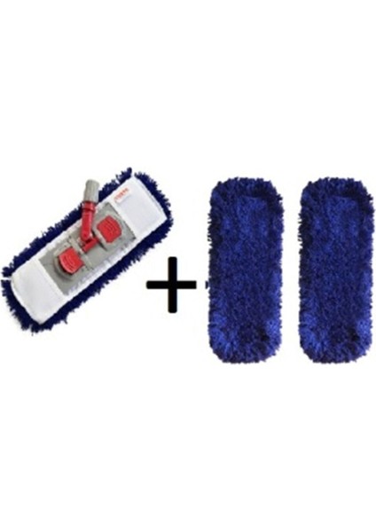 Yumuşak Toz Toplama Mop Takımı 60 cm + 2 Yedek, Kolay ve Pratik Temizlik