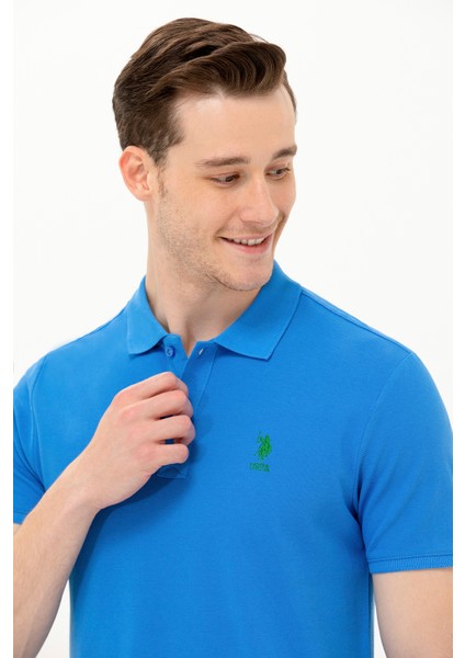 Erkek Saks Tişört Basic 50266337-VR045