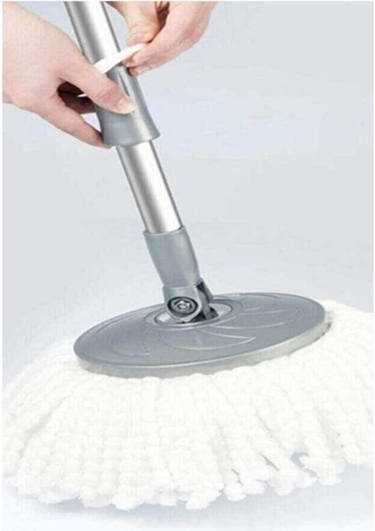 Yeni Ürün Mopmatik Süper Turbo Döner Başlıklı Temizlik Seti Yedek Mob Seti Sopa+Mop