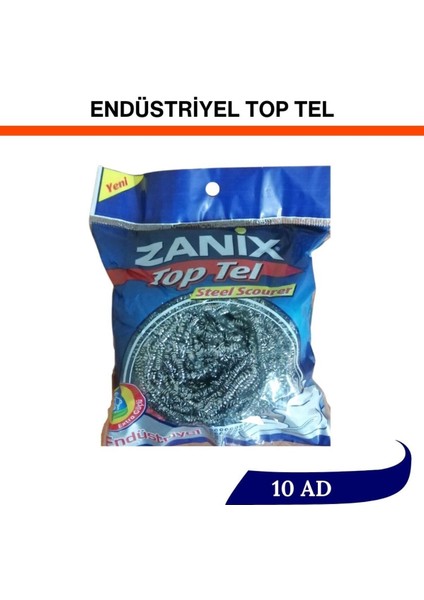 10'lu dayanıklı bulaşık teli, 60 gr, pratik ve hijyenik temizlik ürünü