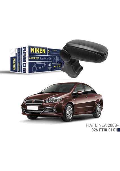 Niken Fiat Linea 2007- Punto Araca Özel Kol Dayama Siyah