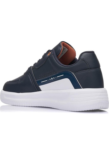 Erkek Lacivert Bağcıklı Memory Foam Hafızalı Taban Sneaker Spor Ayakkabı 23557