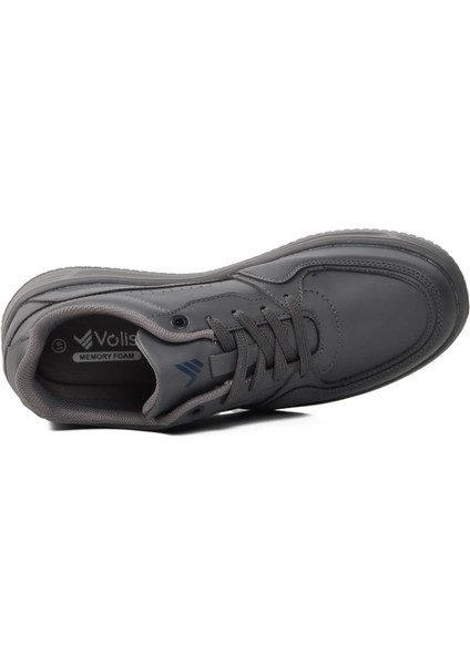 Erkek Füme Bağcıklı Memory Foam Hafızalı Taban Sneaker Spor Ayakkabı 23557