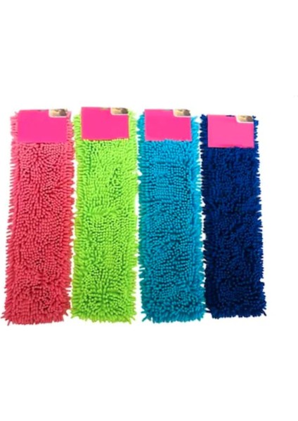 Renkli 50 cm Mikrofiber Mop Takımı, 130 cm Alüminyum Profilli, Hafif ve Dayanıklı Set