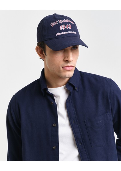 Erkek Lacivert Regular Fit Düğmeli Yaka Gömlek 3240189.433